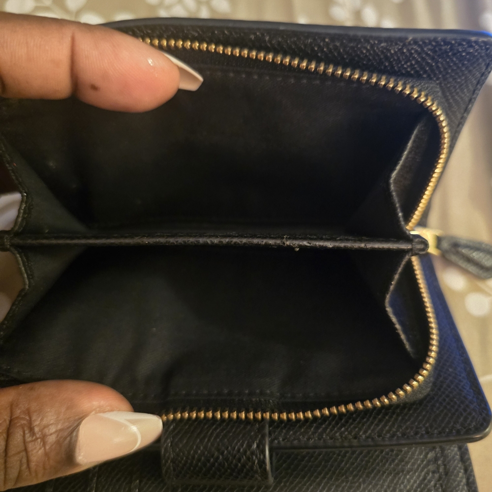 Coach Black Textured Leather Wallet - Picture 8 of 12